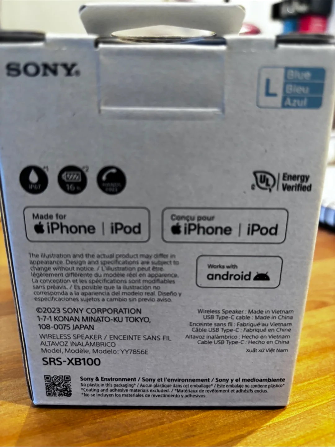 Sony SRS-XB100 Portable Waterproof Bluetooth Speaker image indicator(2)