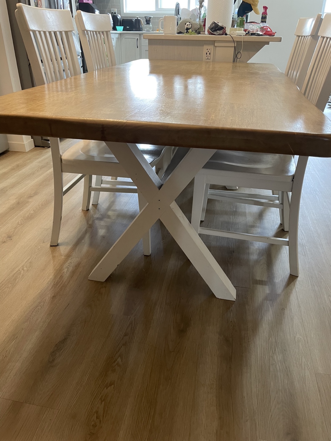 Solid Wood Dining Table and Chairs - photo 5