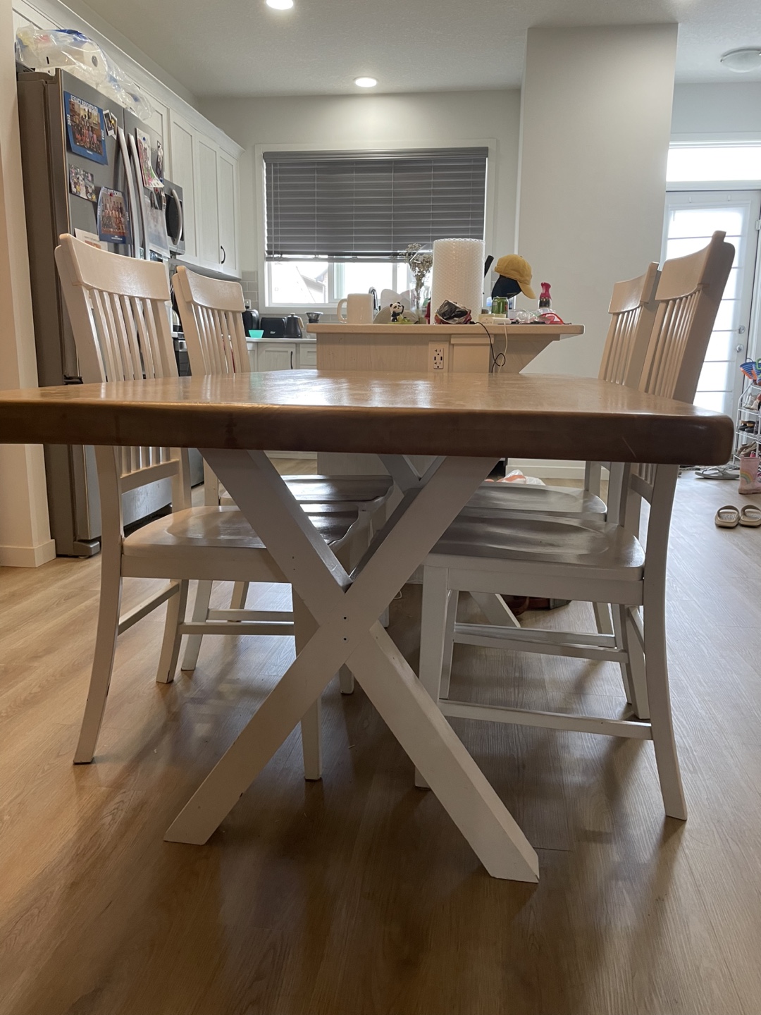 Solid Wood Dining Table and Chairs - photo 3