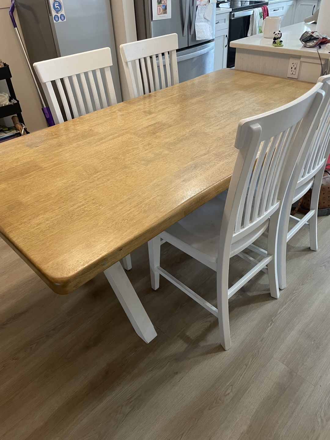 Solid Wood Dining Table and Chairs