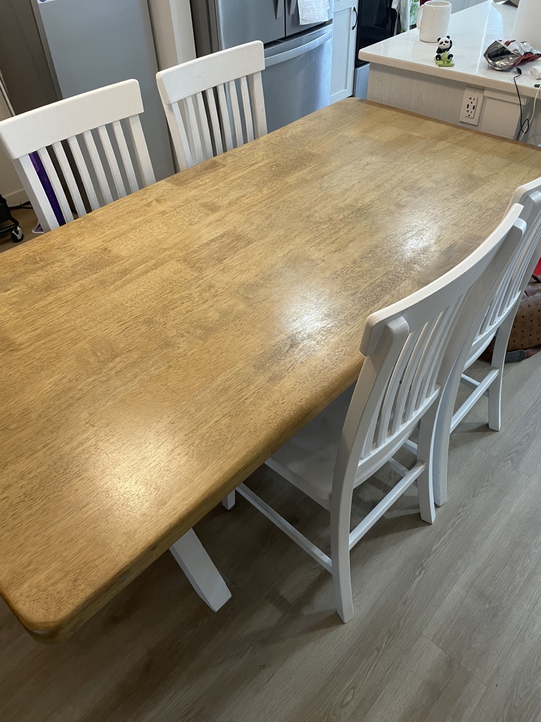Solid Wood Dining Table and Chairs - photo 2