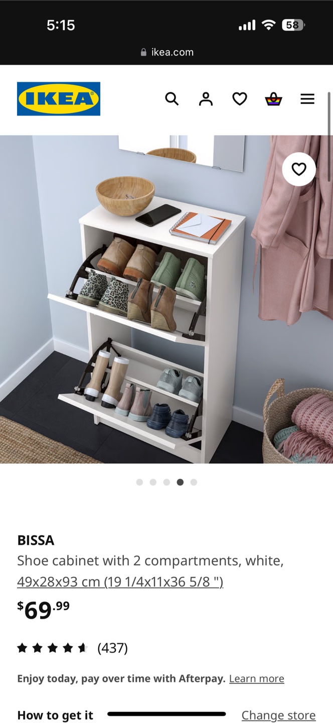 White Shoe Cabinet - photo 4