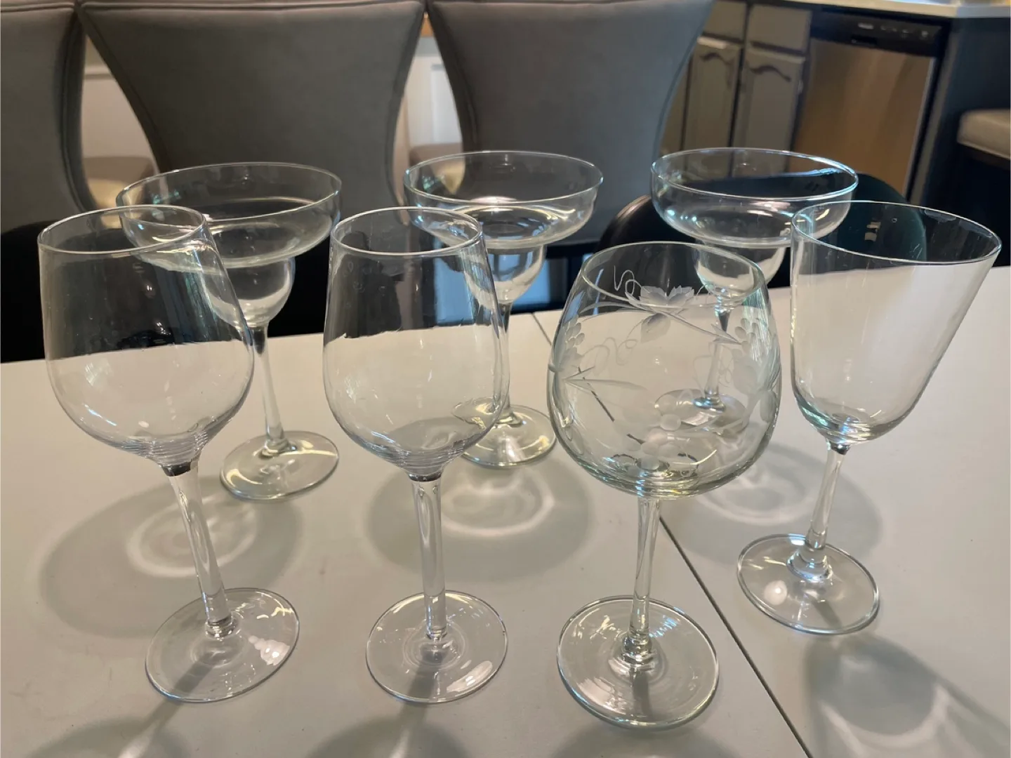 Set of assorted glassware thumbnail