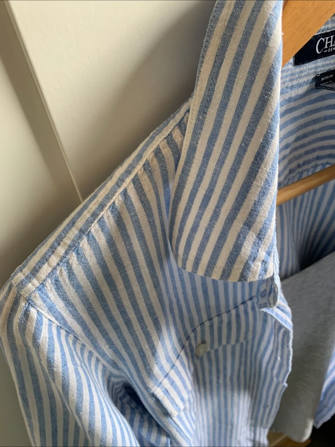Linen-Cotton Stripe Shirt image indicator(5)