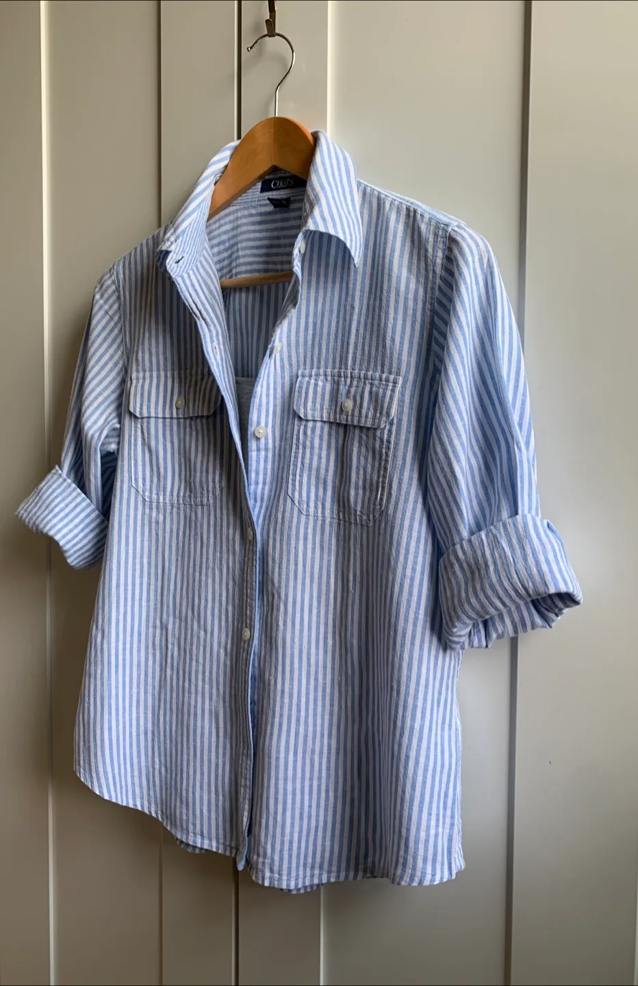 Linen-Cotton Stripe Shirt image indicator(6)