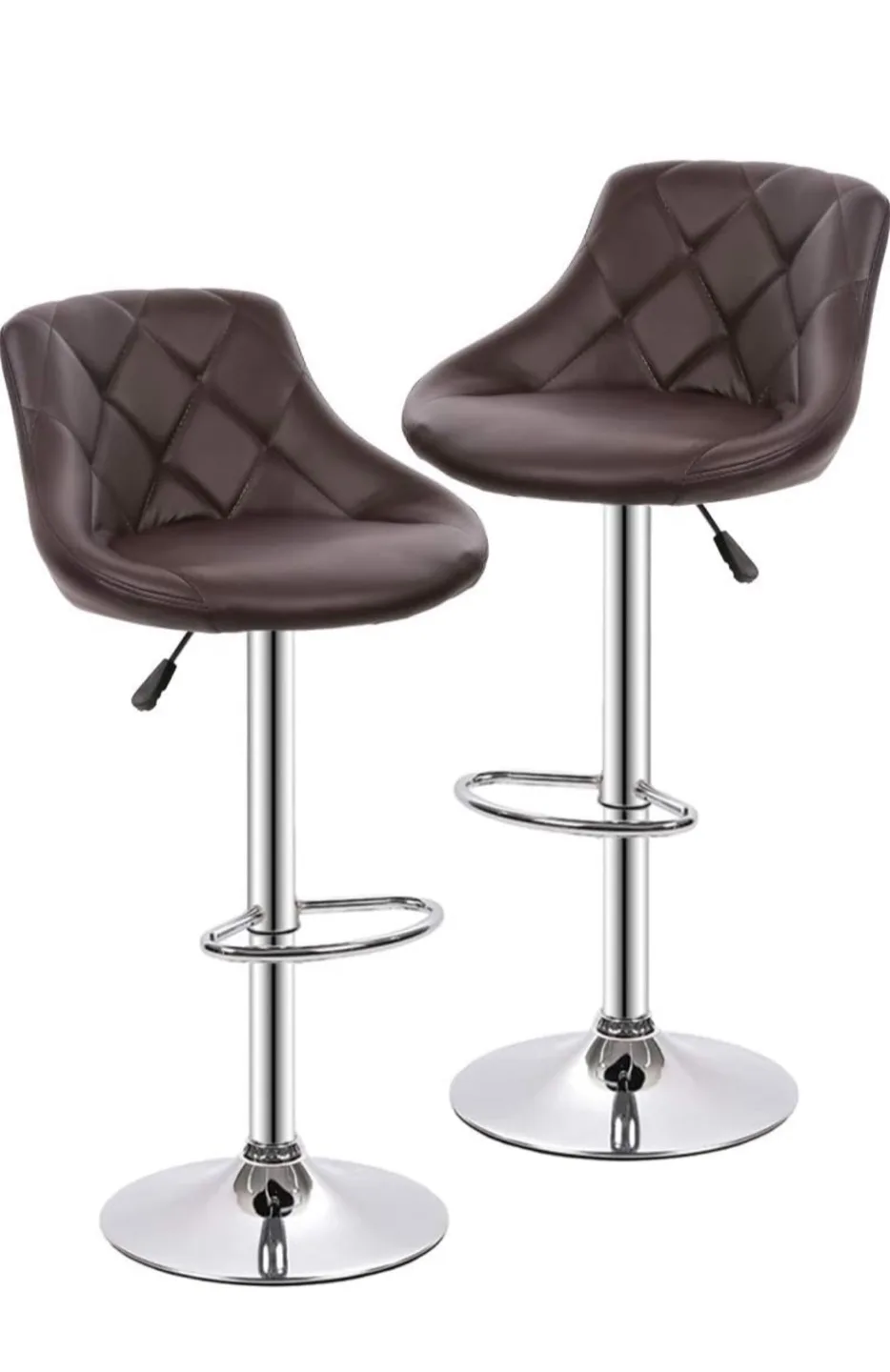 Brown Bar Stools (Set of 2) thumbnail