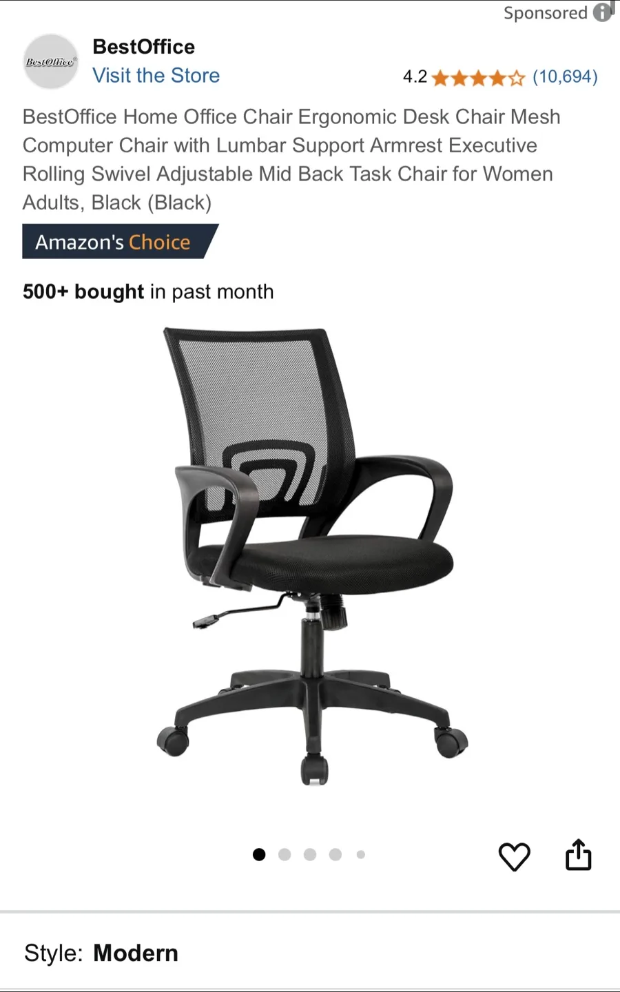 Ergonomic Office Chair thumbnail