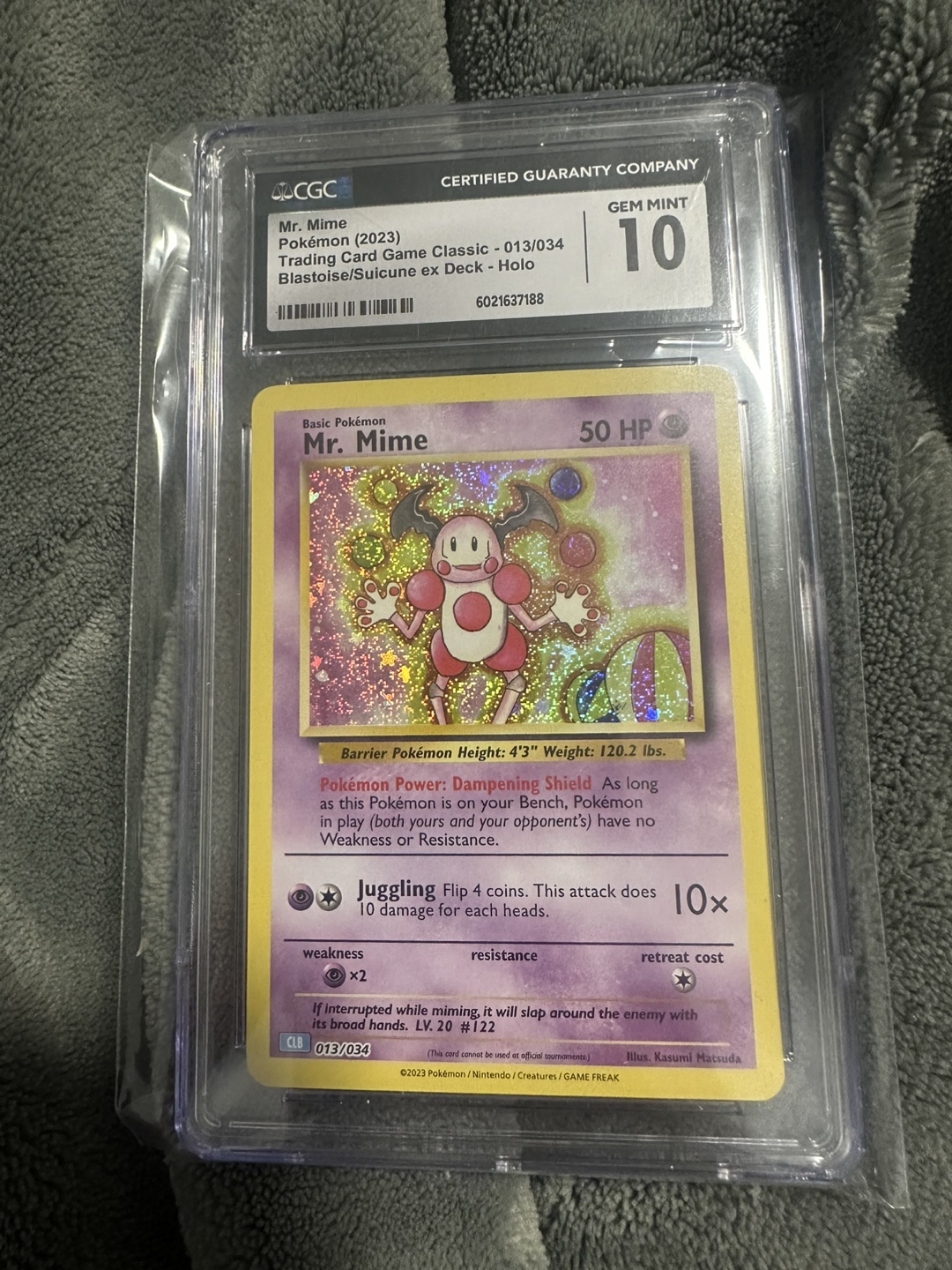 013/034 Mr.mime graded psa 10