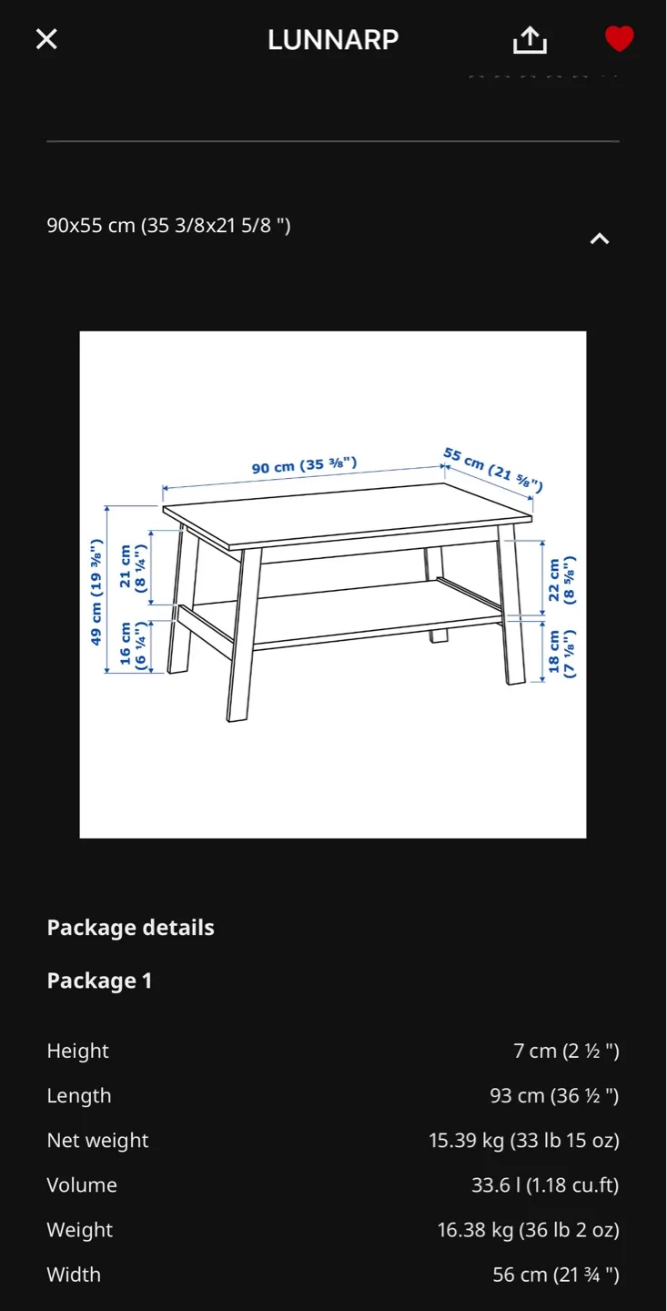 LUNNARP Coffee Table image indicator(4)
