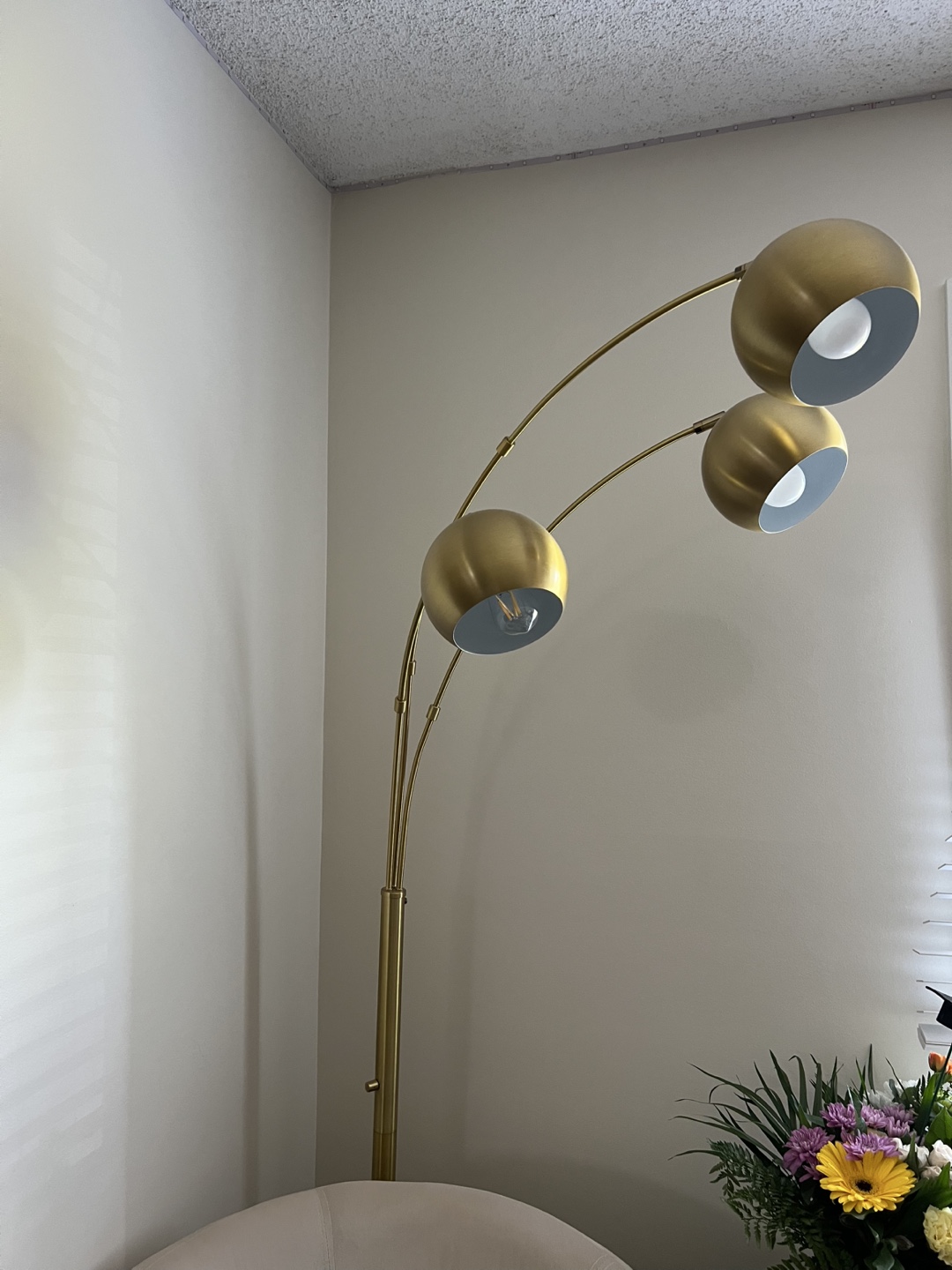 Gold Globe Floor Lamp - photo 2