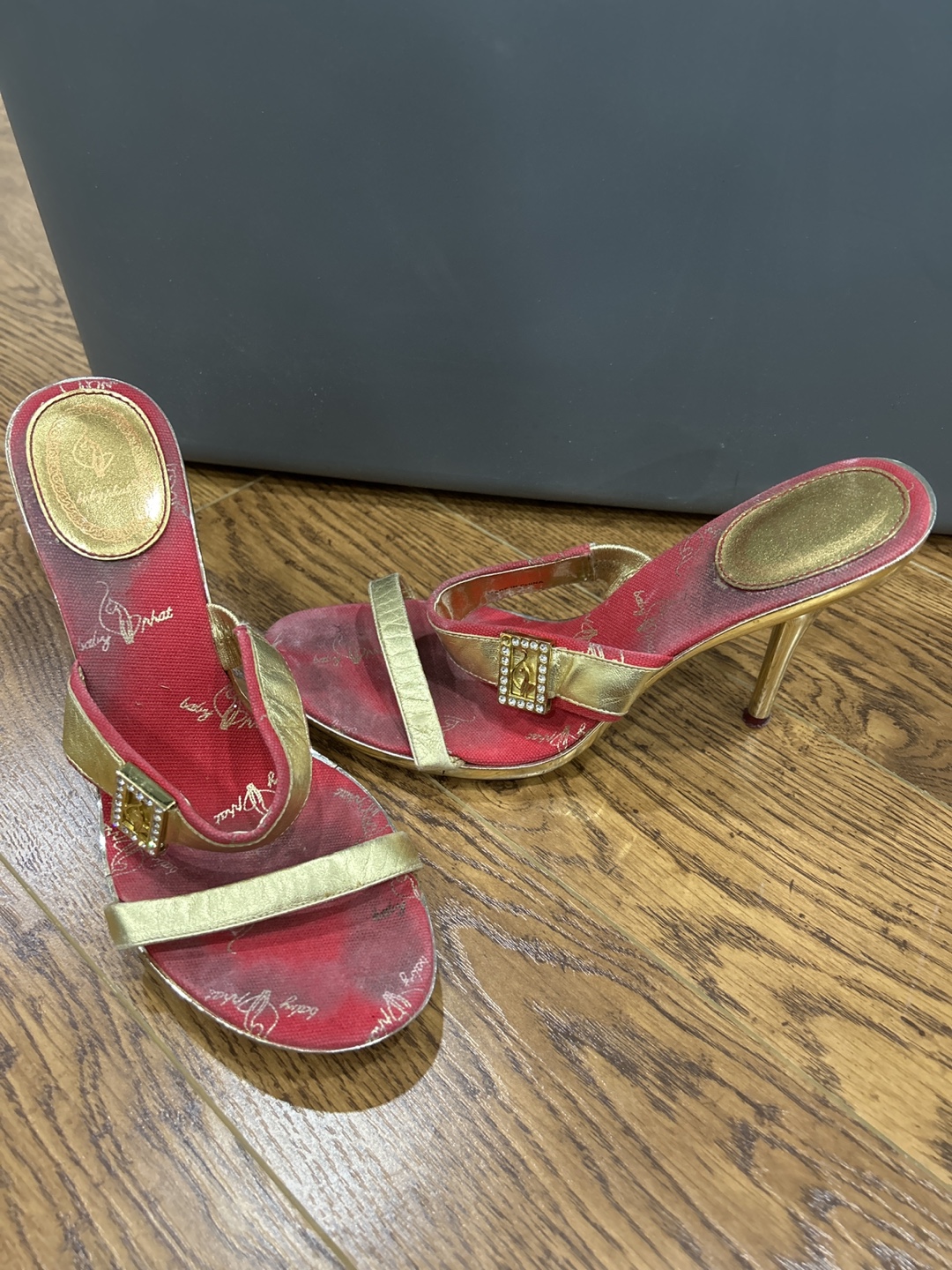 Baby Phat Red and Gold Heels