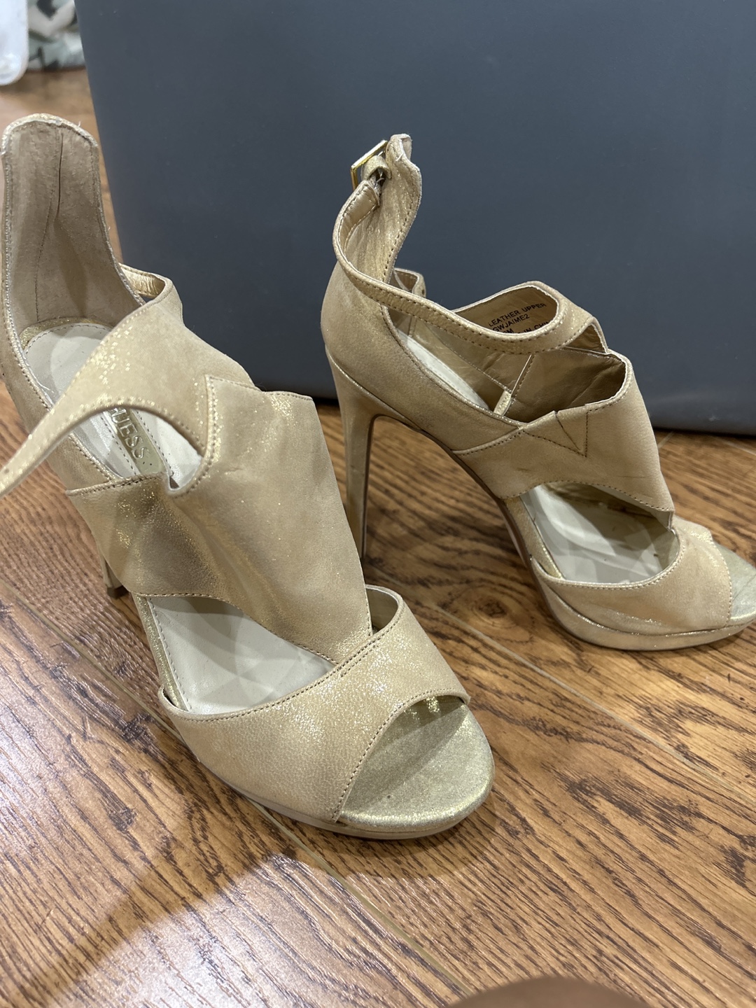 GUESS Metallic Gold Heels