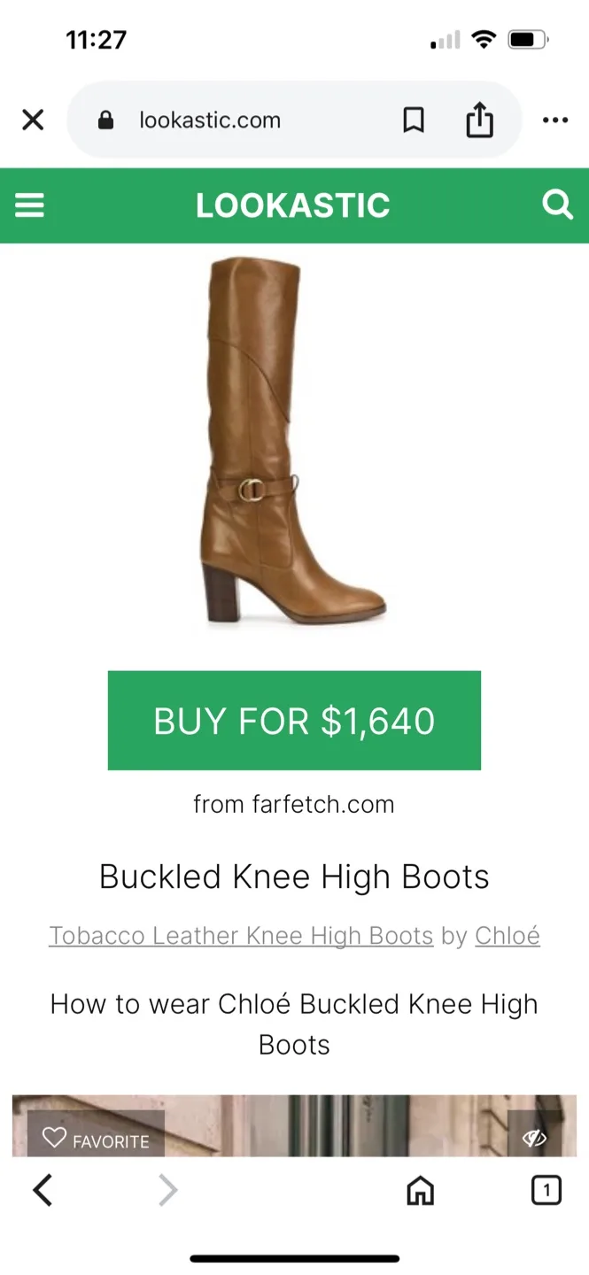 Chloé Tan Leather Knee High Boots image indicator(8)