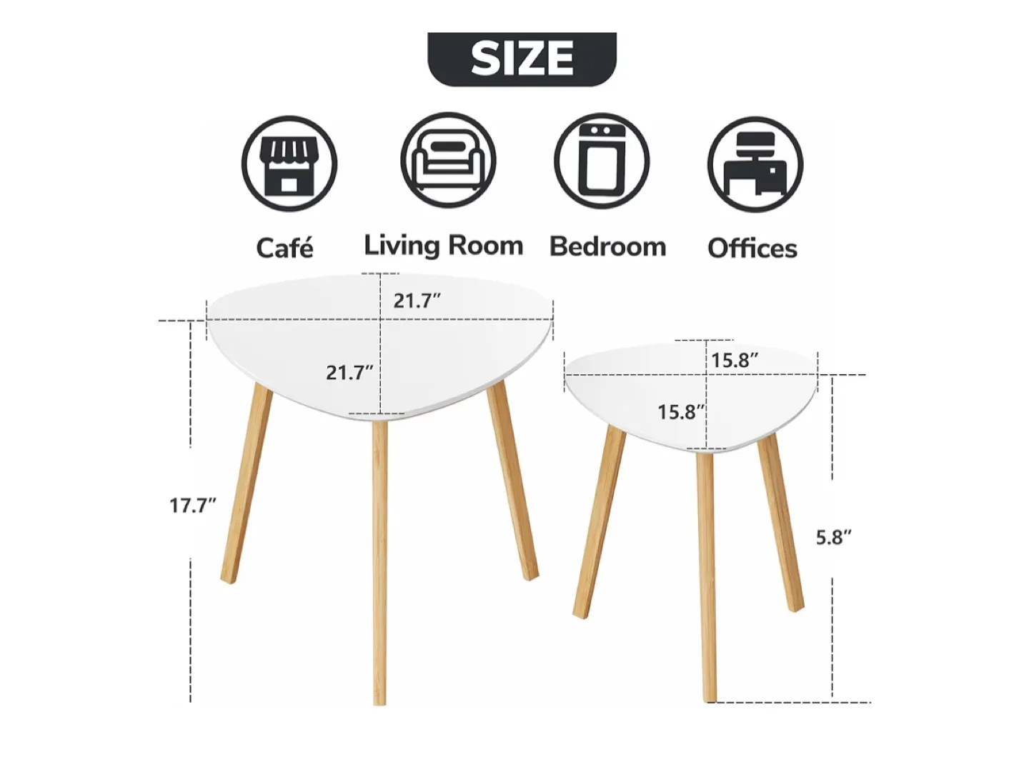 Modern White Nesting Tables image indicator(2)