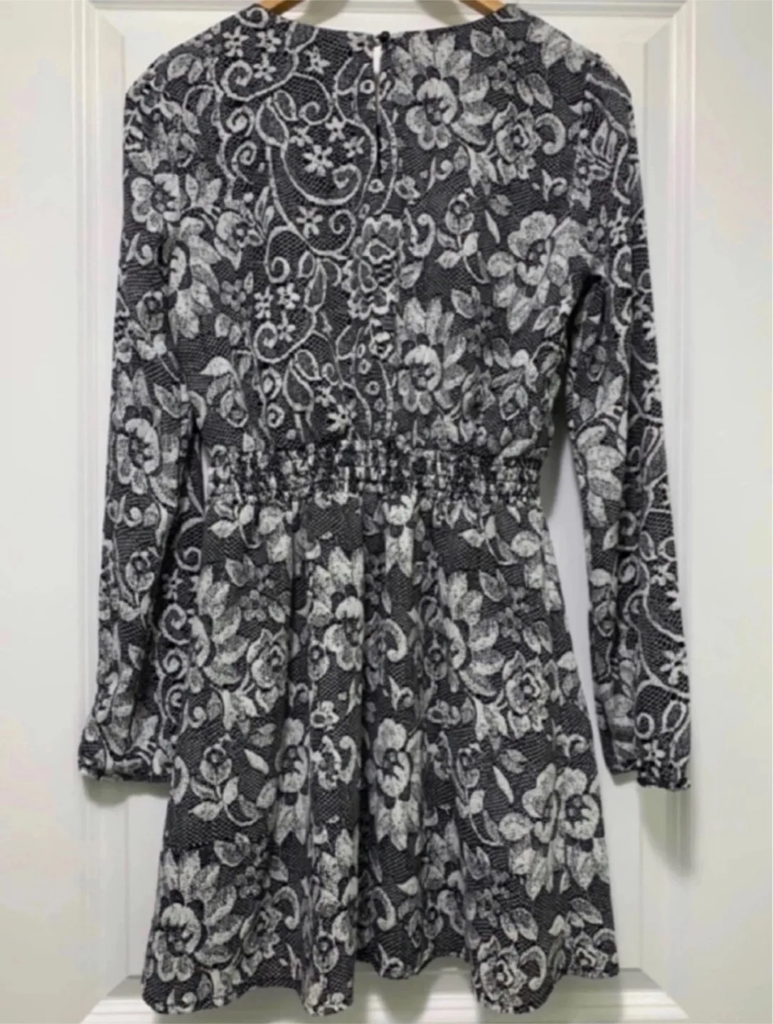 Brand new black floral mini dress-medium image indicator(3)