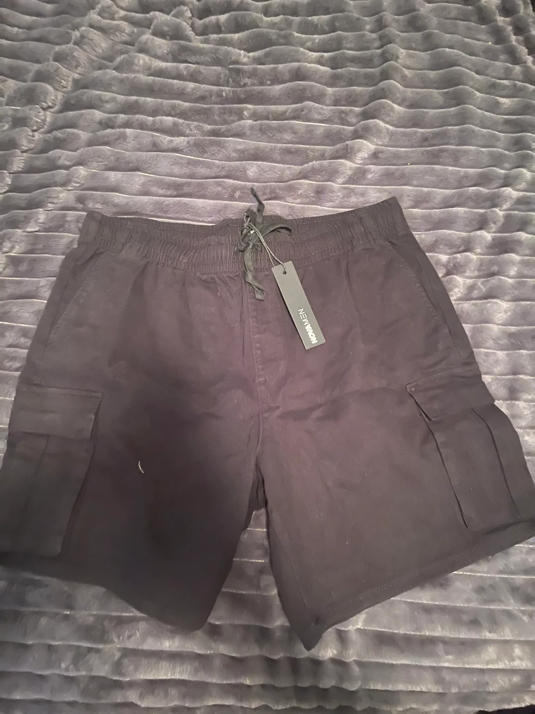 New Black Cargo Shorts thumbnail