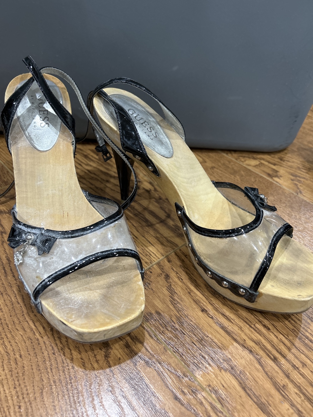 GUESS Wooden Heeled Sandals