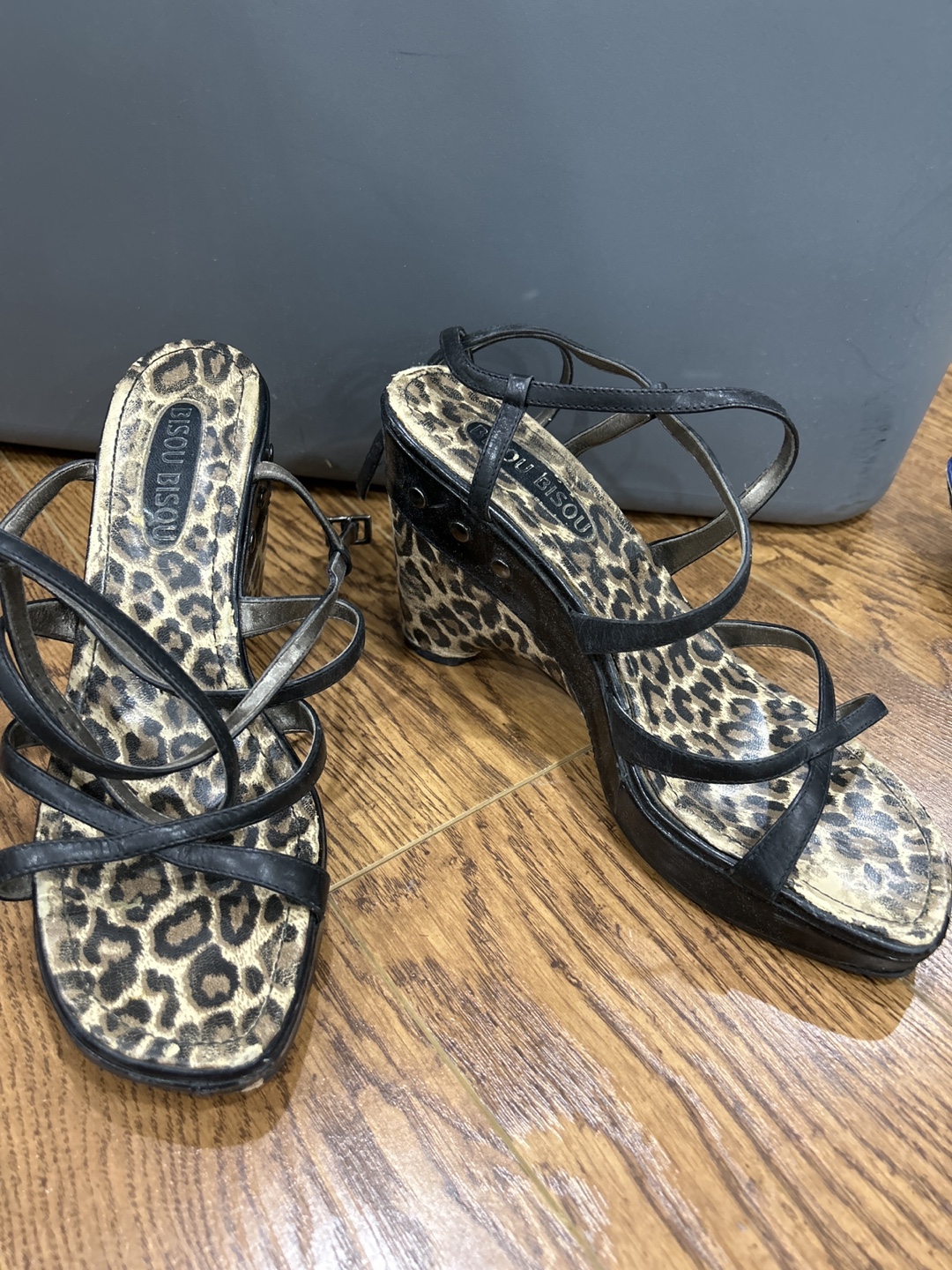 Bisou Bisou Leopard Print Sandals