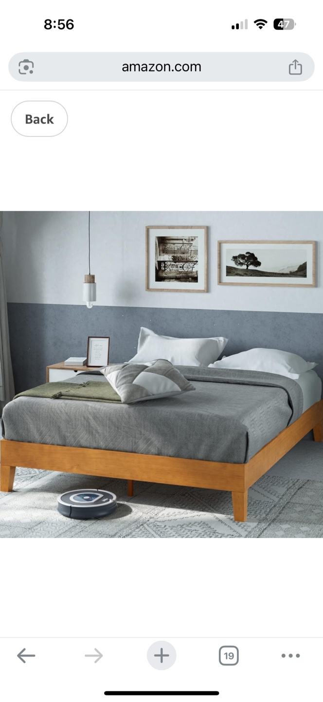 ZINUS Wood Bed Frame Queen