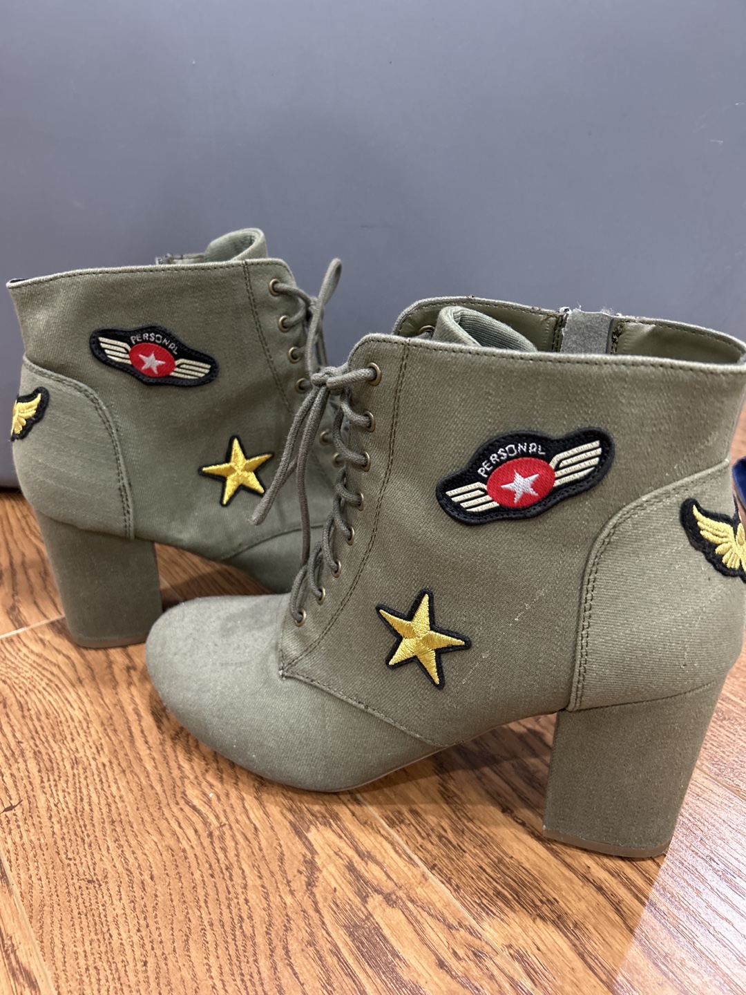 Army Green Booties