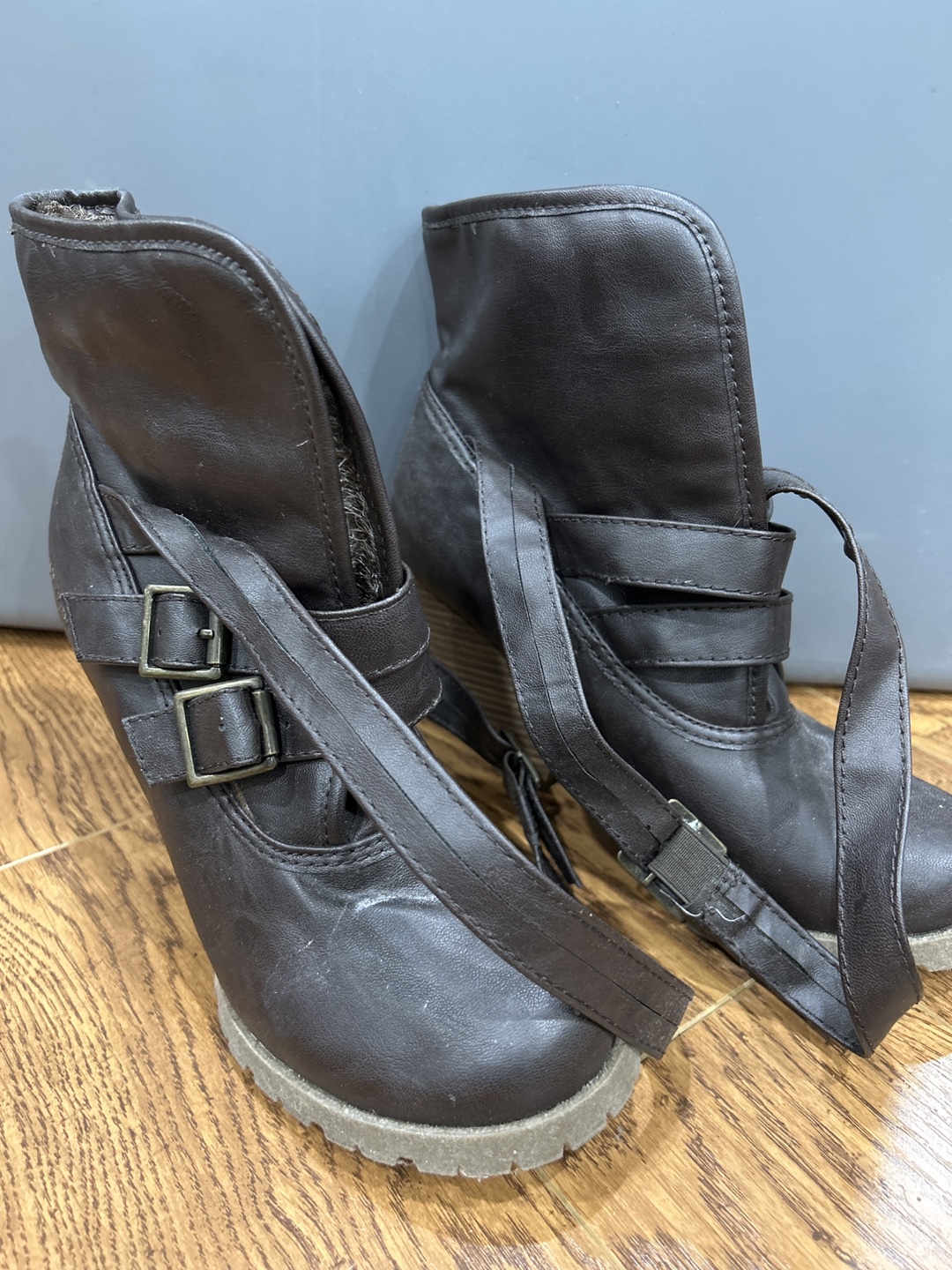 Brown Heeled Boots