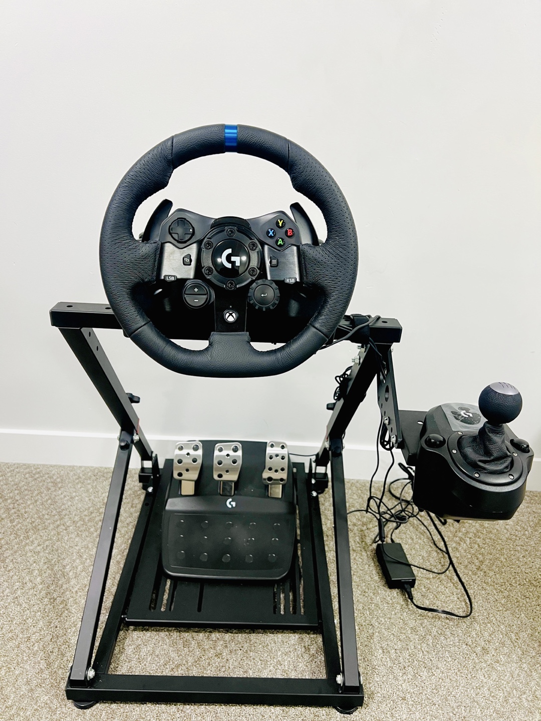 🎮 Logitech G923 Racing Wheel Bundle – Xbox/PC + Shifter + Stand