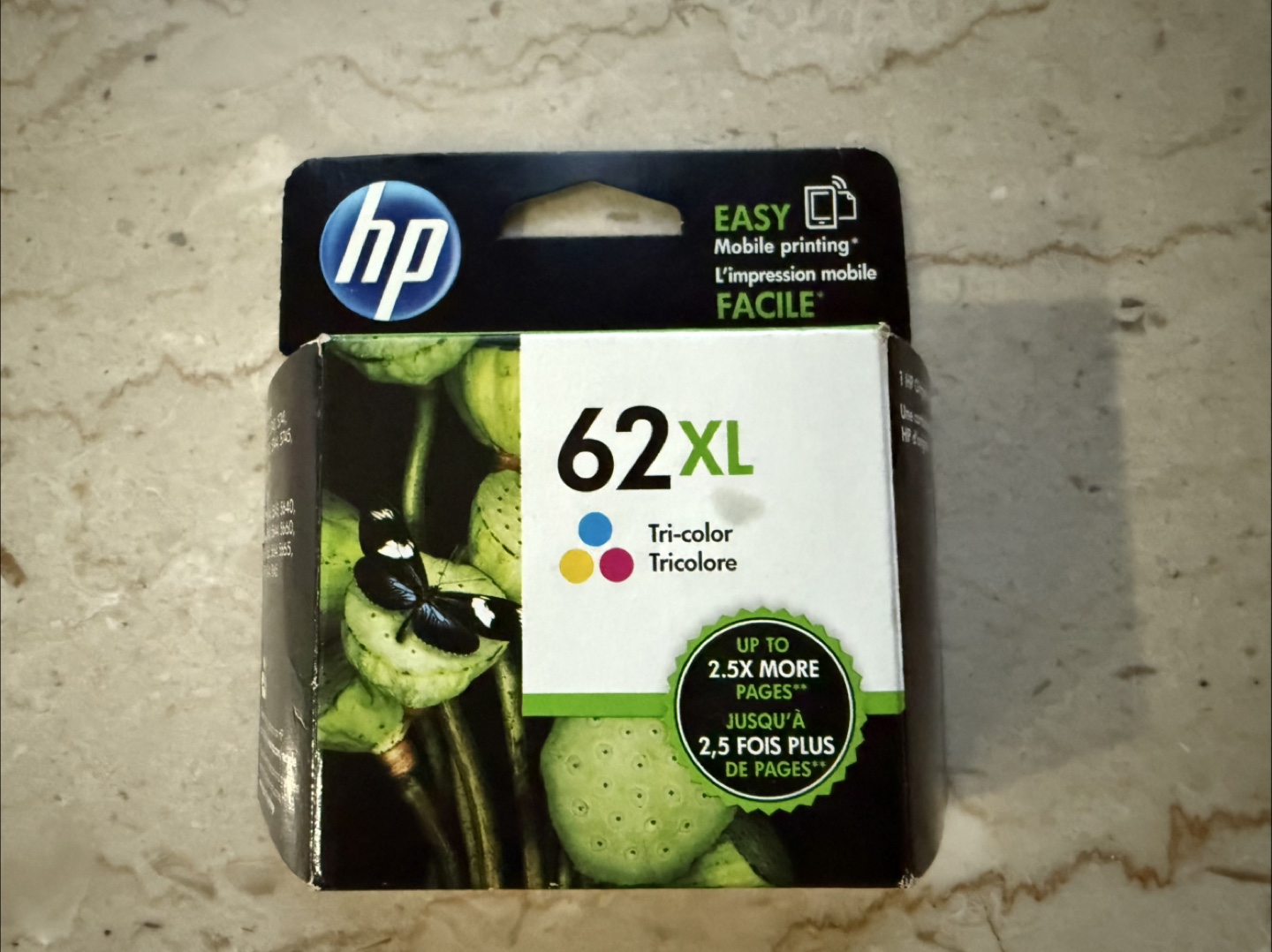 HP 62XL Tri-color Ink Cartridge