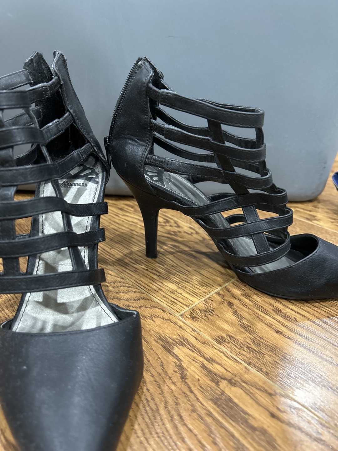 Black Strappy Heels - photo 2