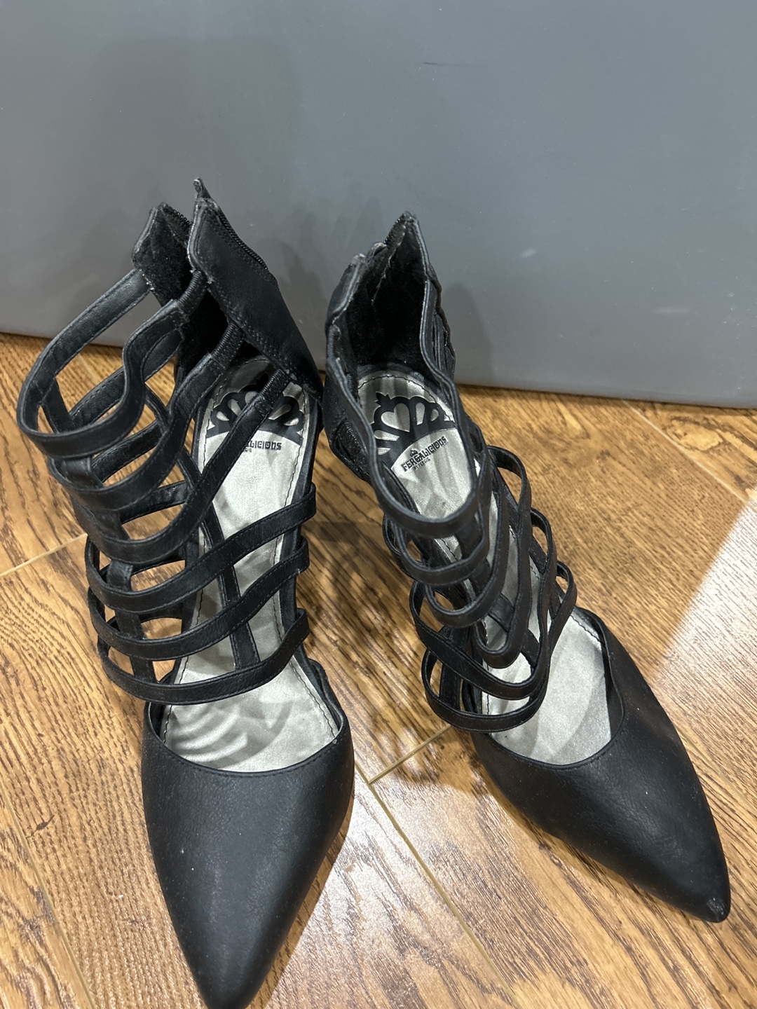 Black Strappy Heels