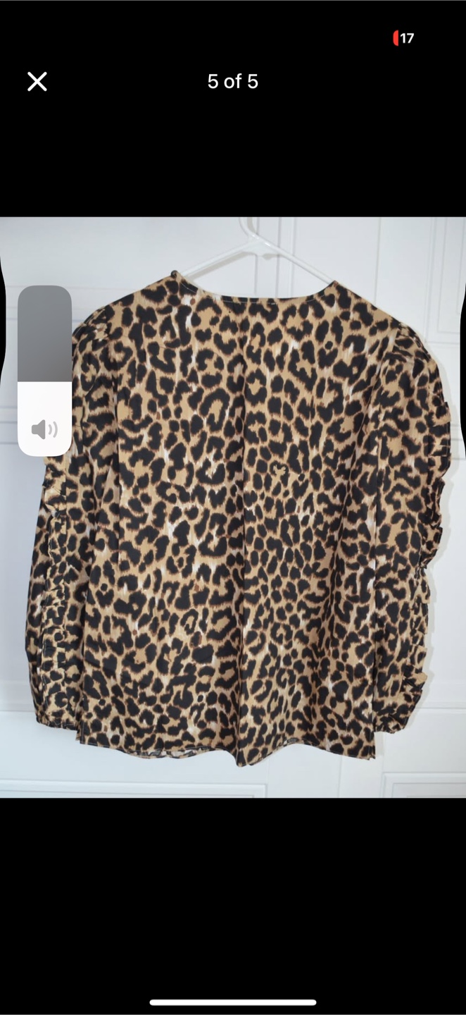 J. Crew Leopard Ruffle Sleeve Top NEW - photo 5