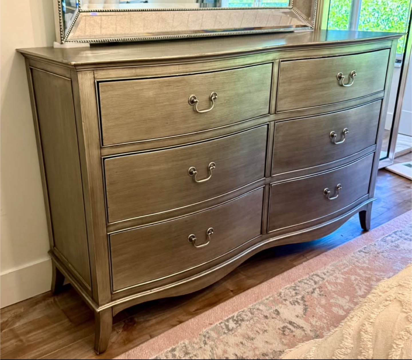 Metallic Dresser with Matching Mirror - photo 2