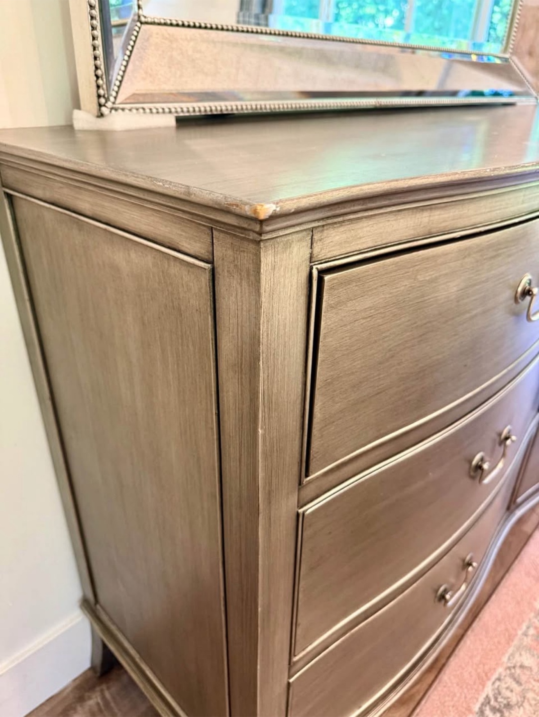Metallic Dresser with Matching Mirror - photo 4