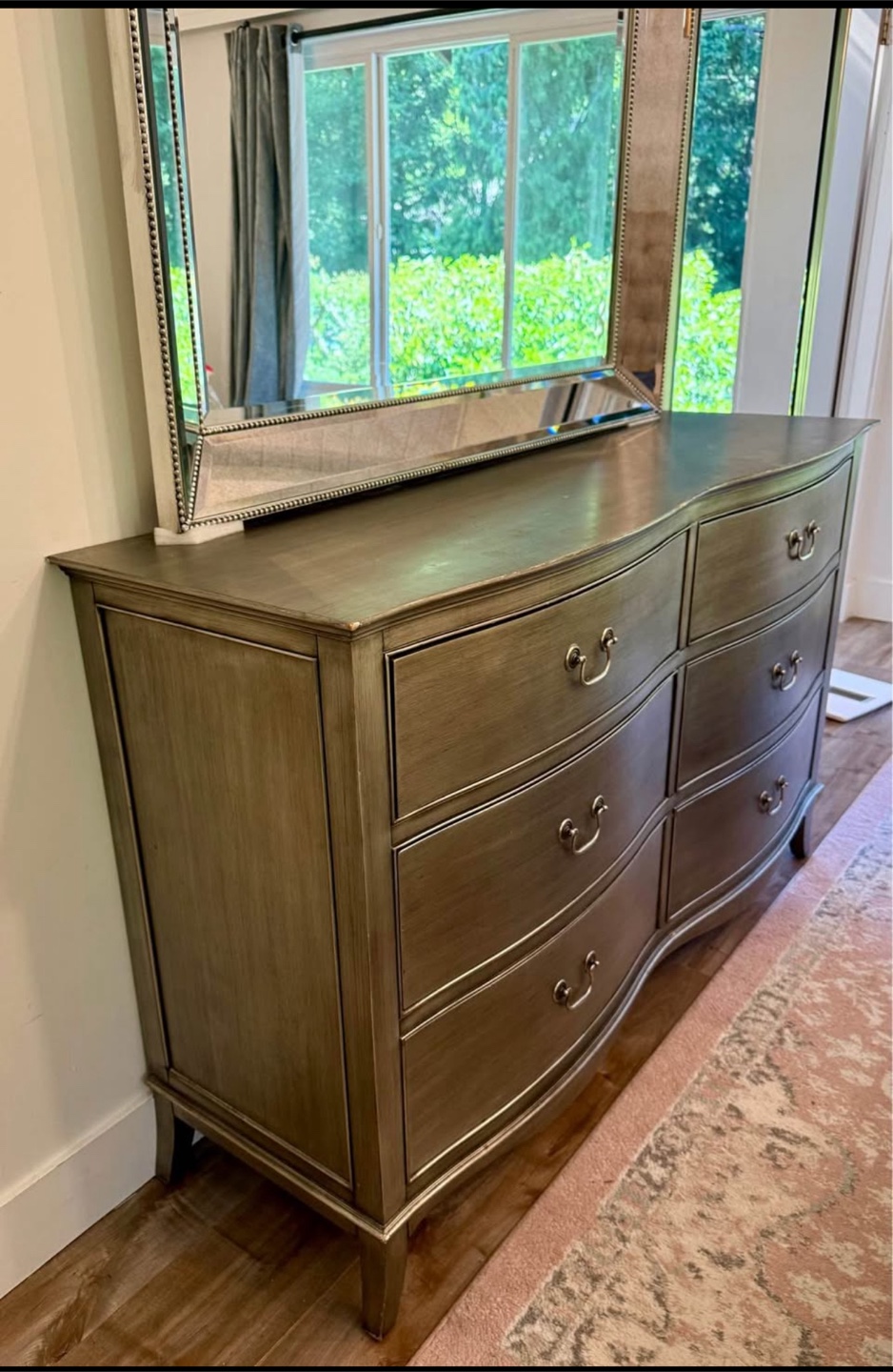 Metallic Dresser with Matching Mirror - photo 3