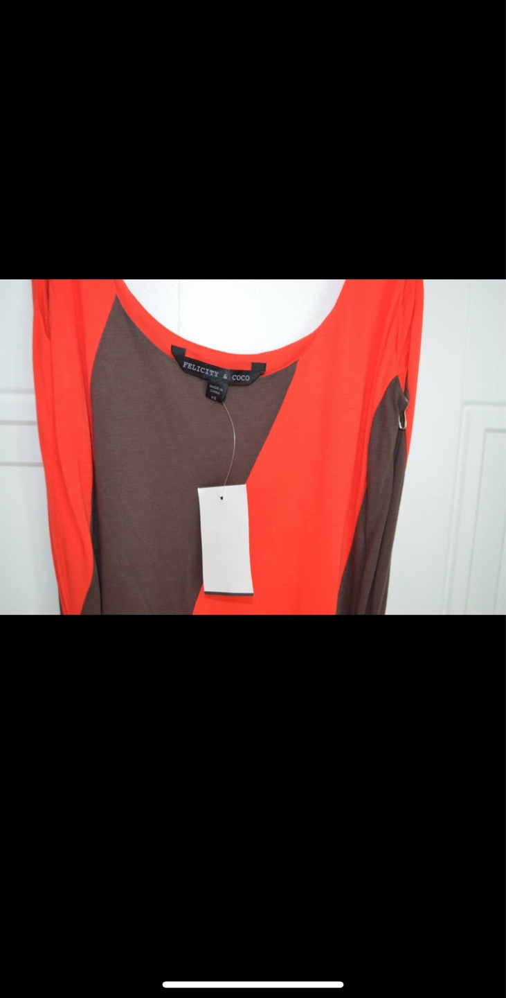 Felicity & Coco Orange & Brown Striped Dress - photo 4