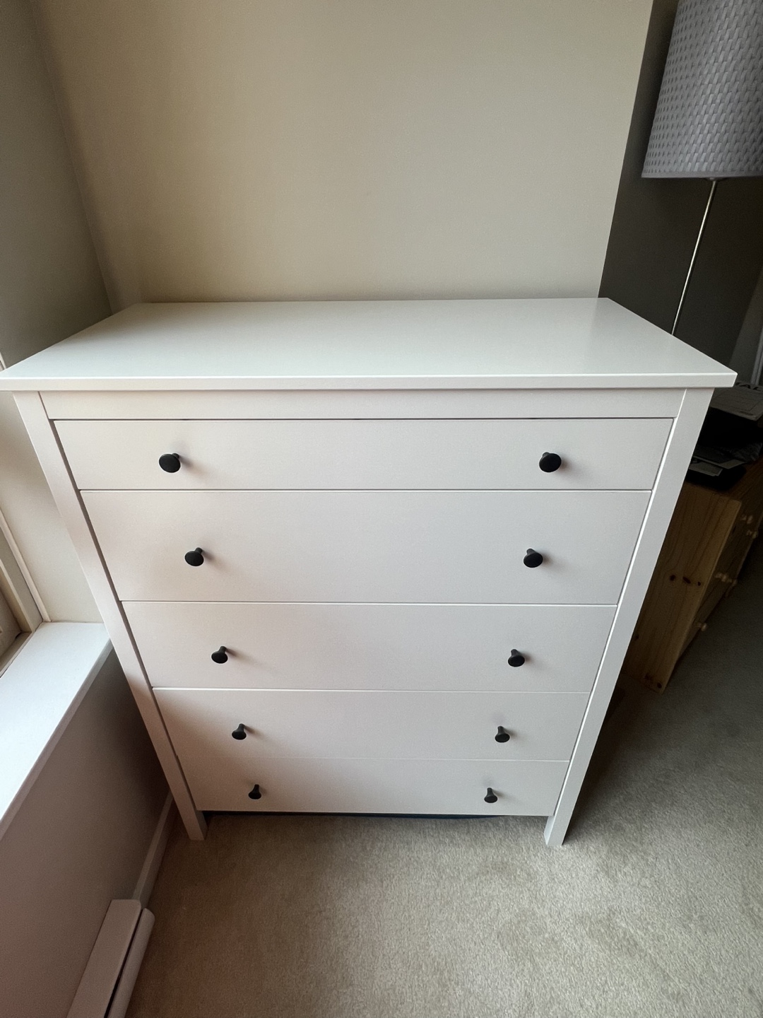 White 5-drawer Chest - photo 2