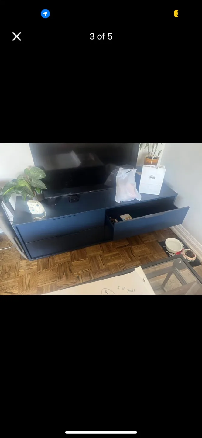 Navy Blue Bench/Dresser/TV Stand image indicator(2)