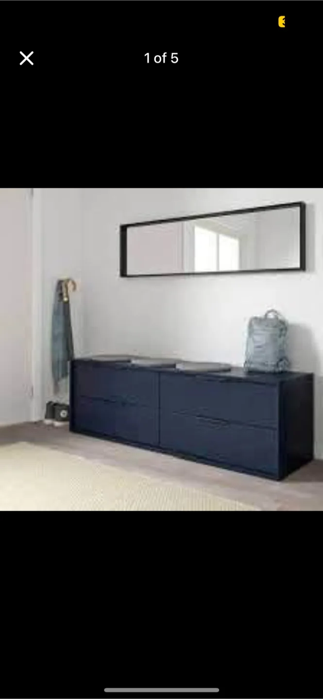 Navy Blue Bench/Dresser/TV Stand image indicator(3)