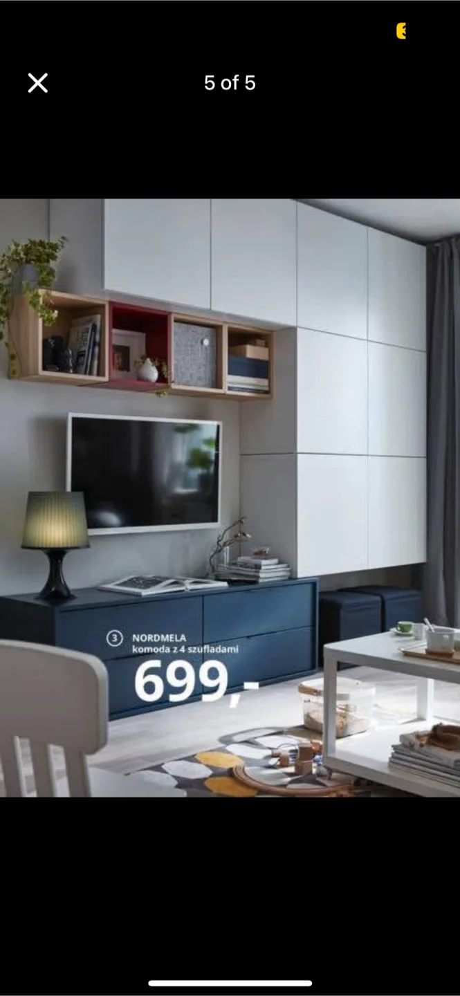 Navy Blue Bench/Dresser/TV Stand image indicator(5)