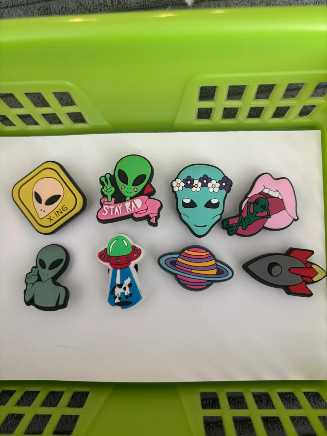 Eight Jibbitz charms - Space theme thumbnail