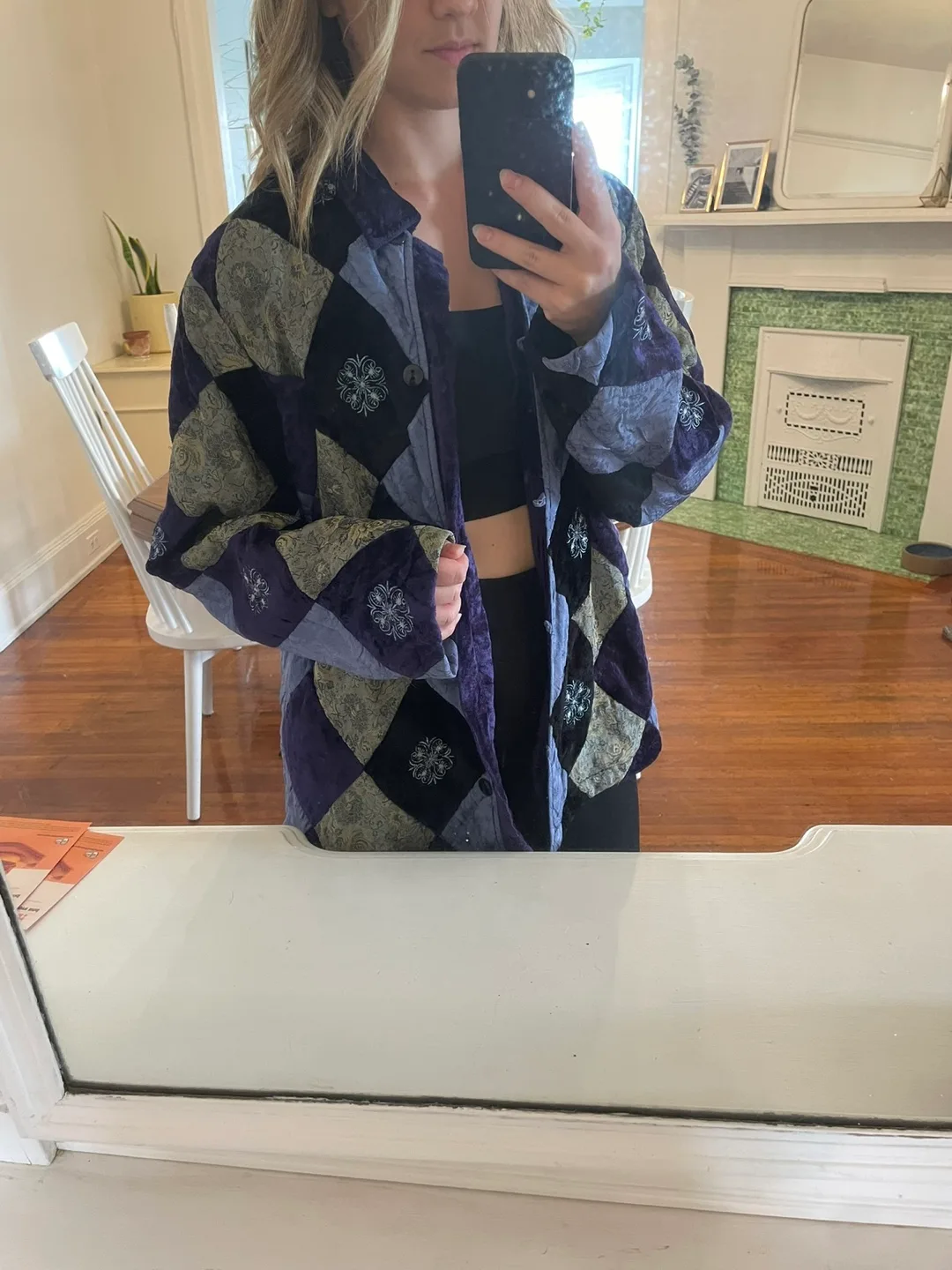 Vintage jacket blue large thumbnail