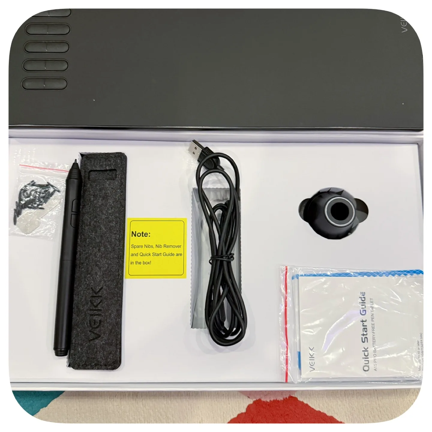 VEIKK A15PRO GRAPHICS DRAWING TABLES 10 X 6 INCH DIGITAL TABLET image indicator(4)