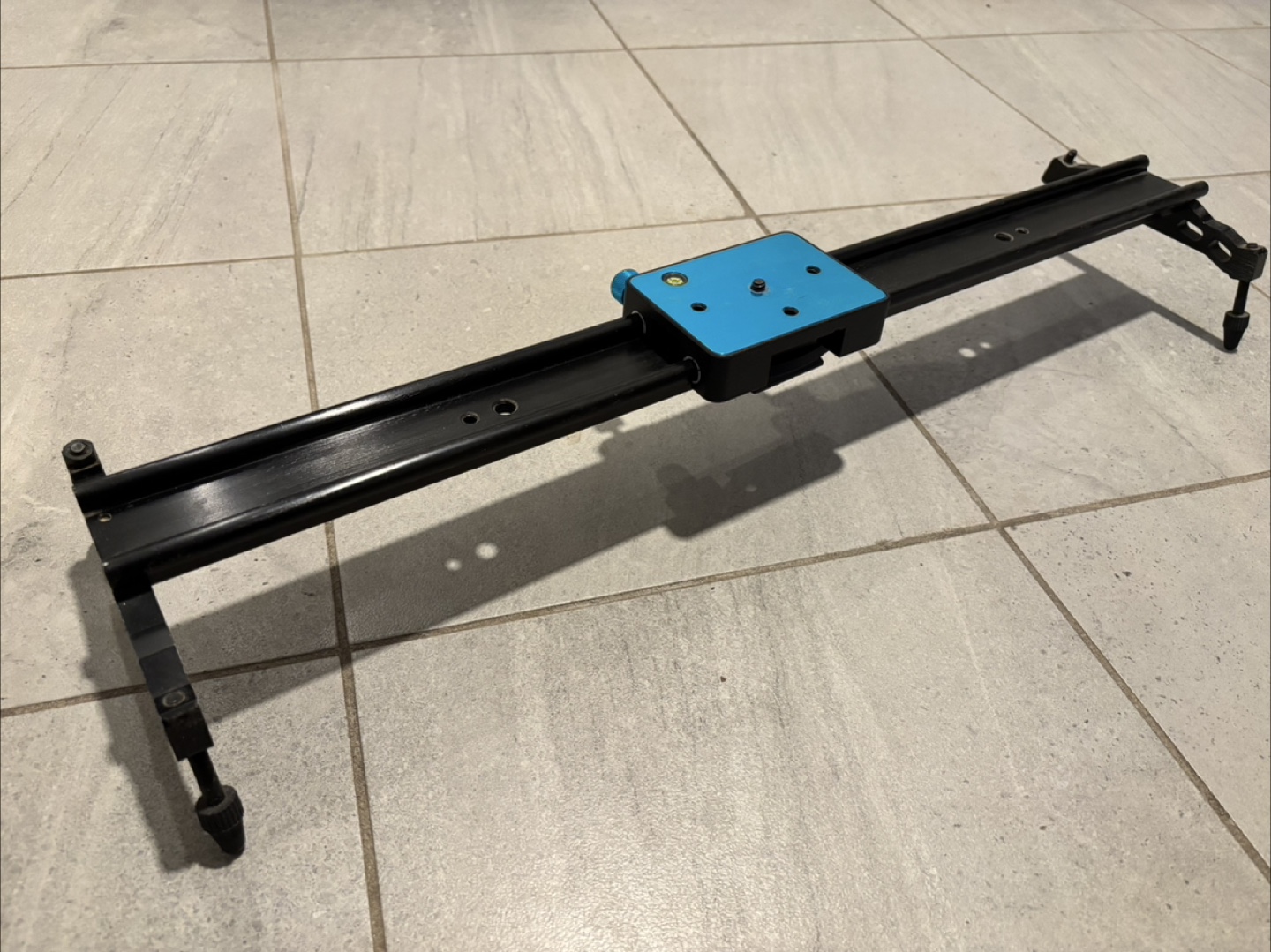 Camera Slider Rail – 24” with Adjustable Legs & Mounting Plate - photo 2