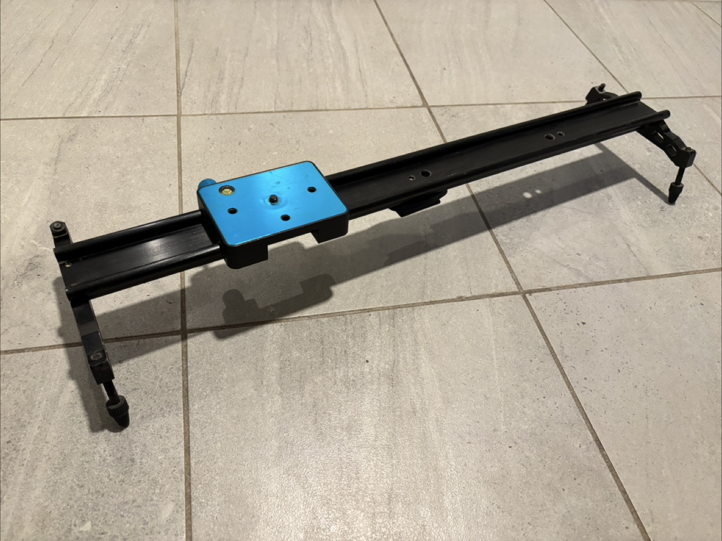 Camera Slider Rail – 24” with Adjustable Legs & Mounting Plate
