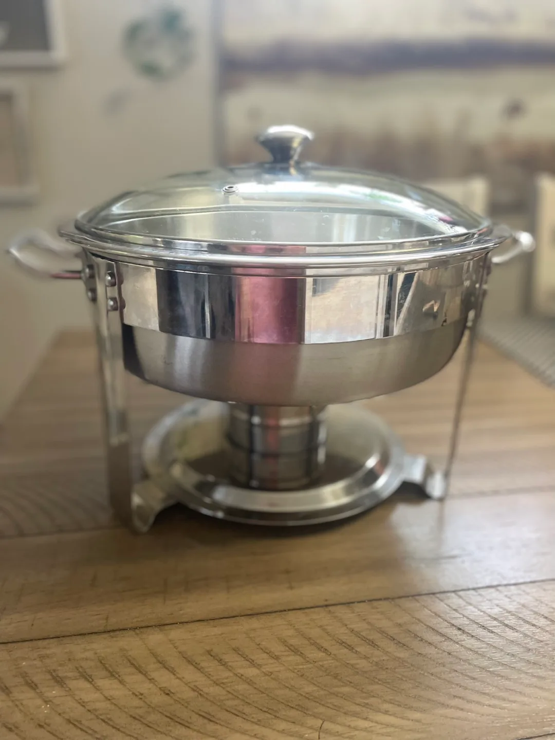 Stainless Steel Buffet Server with Glass Lid thumbnail