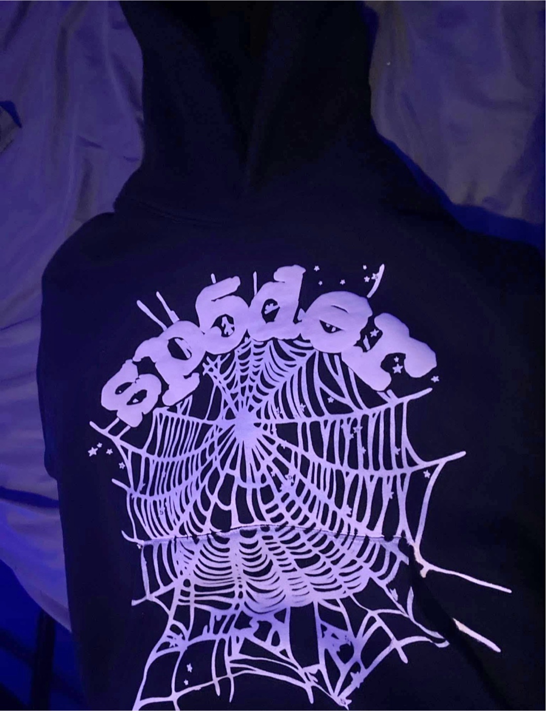 Black Spider Hoodie, Size Small