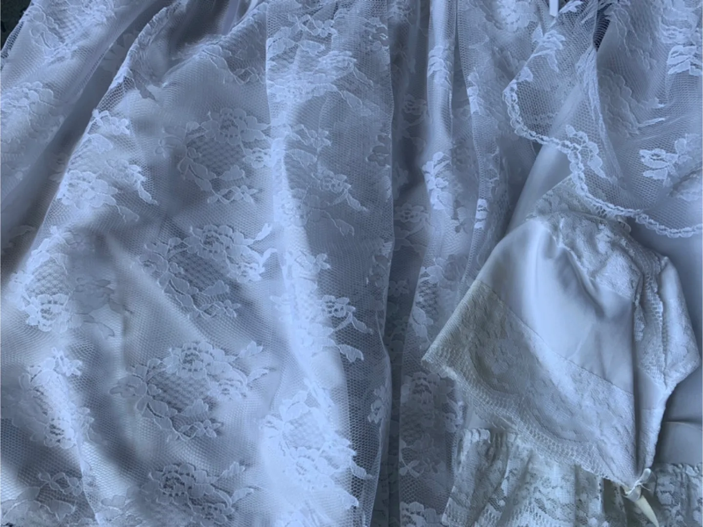 Vintage White Lace Baptism Outfit image indicator(2)