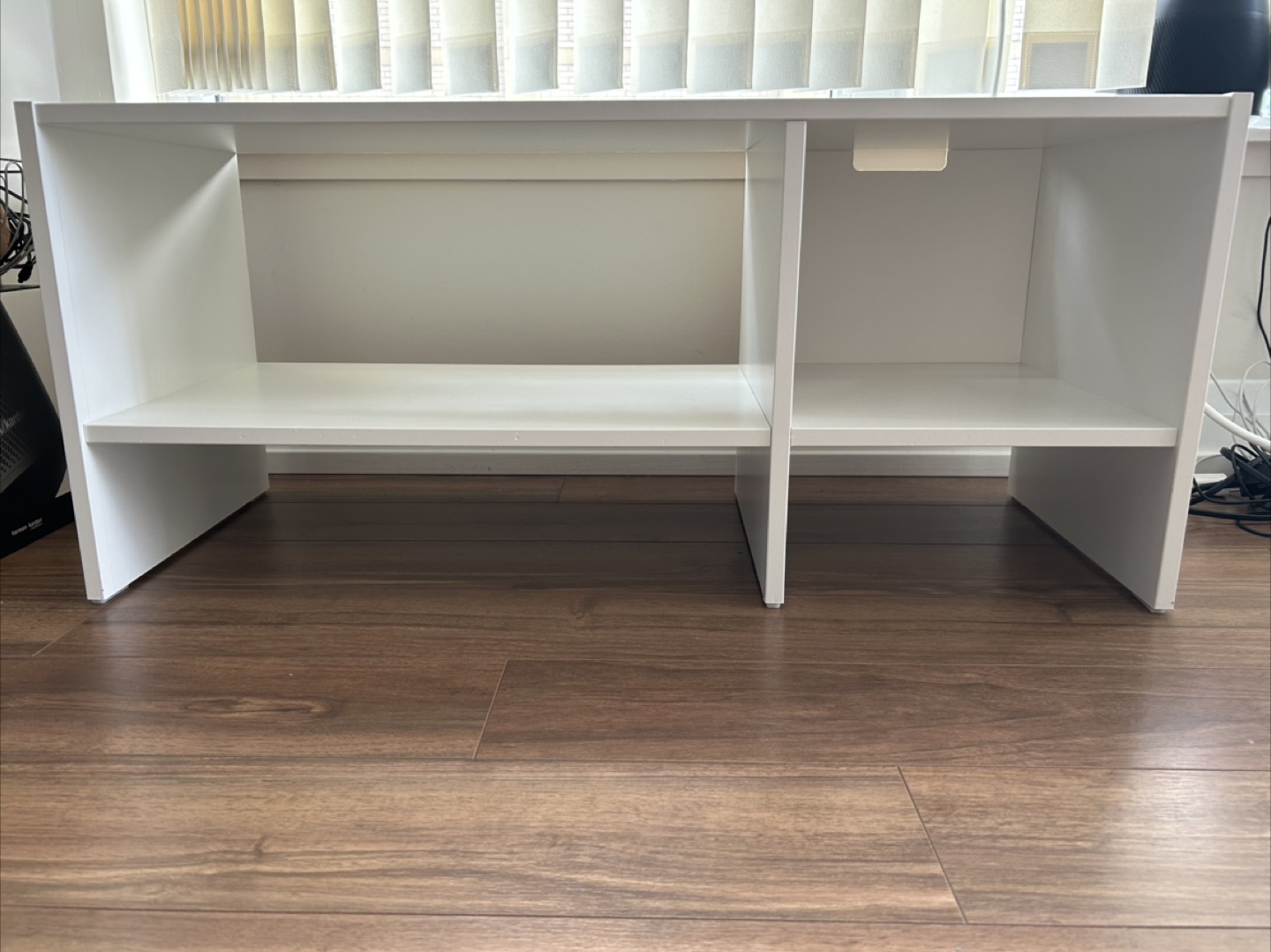 White Office Desk with Shelving - photo 2