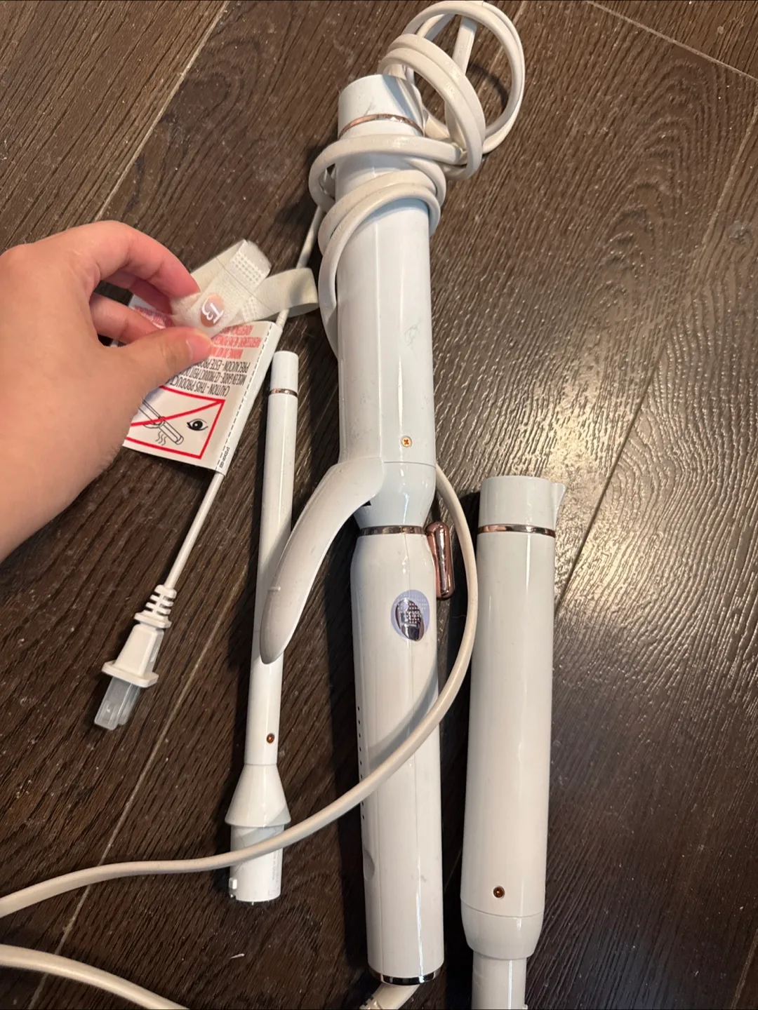 T3 White Curling Wand Set thumbnail