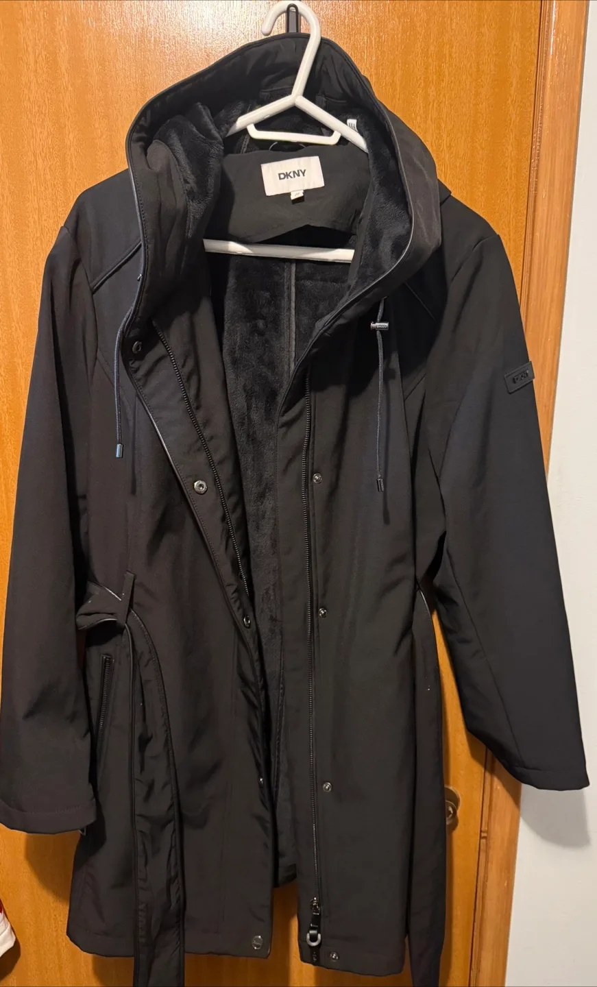 DKNY Black Winter Coat - 2X thumbnail