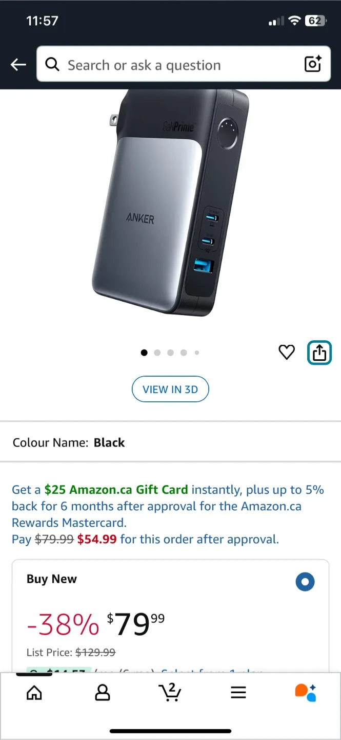 Anker GanPrime 733 Power Bank thumbnail